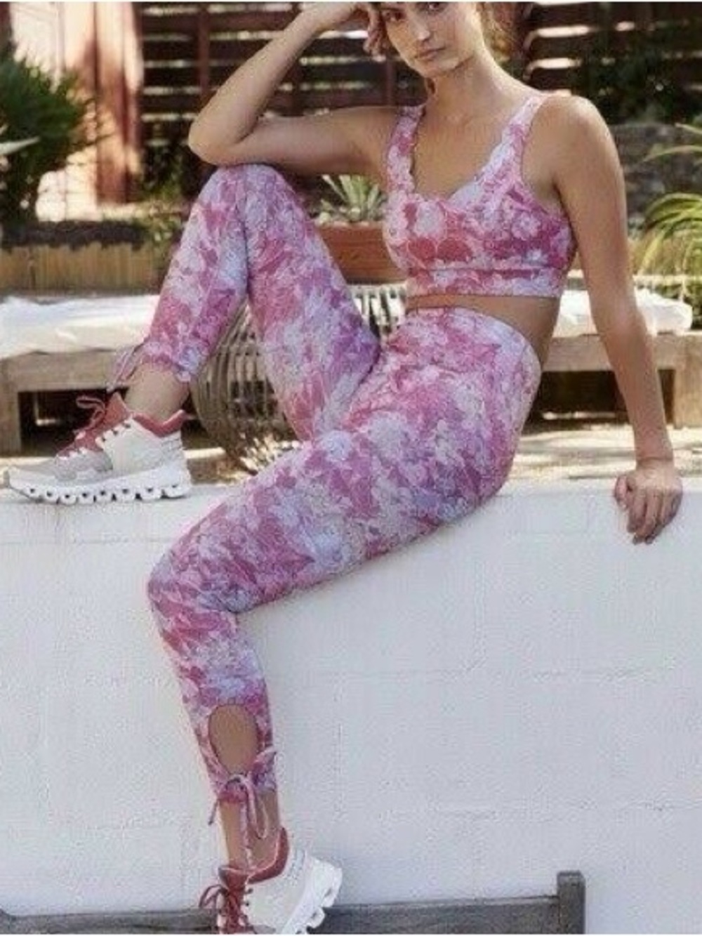 Anthropologie NWT Allie Sports Bra & Leggings Set, Sz XL